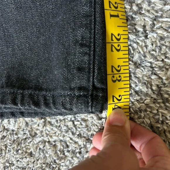 5/$25 Land’s End NWT women’s black wash wide leg denim size 8P - Picture 8 of 9